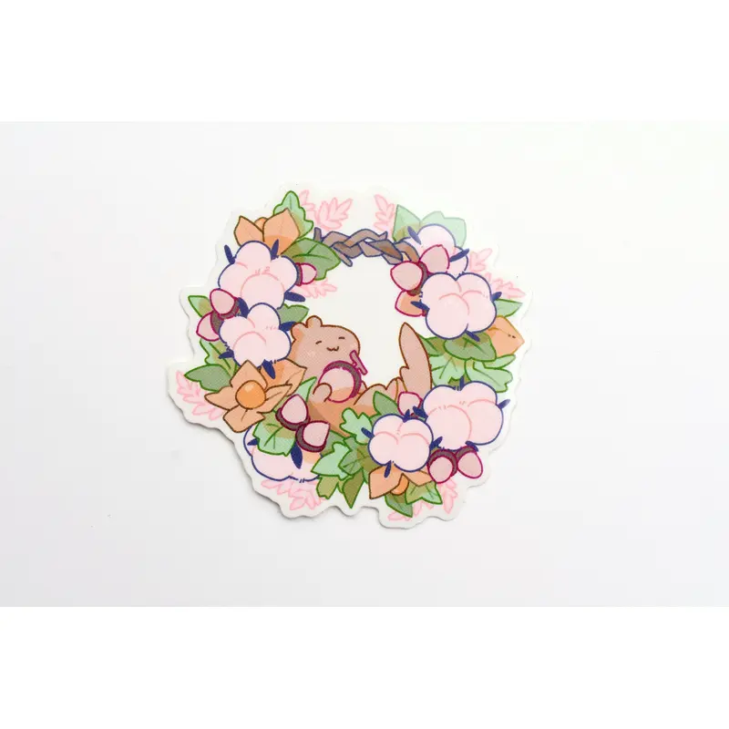 Ameruu Sticker - Cotton Wreath
