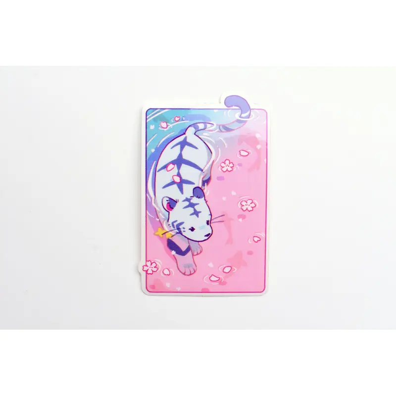 Ameruu Sticker - Water Tiger in Sakura