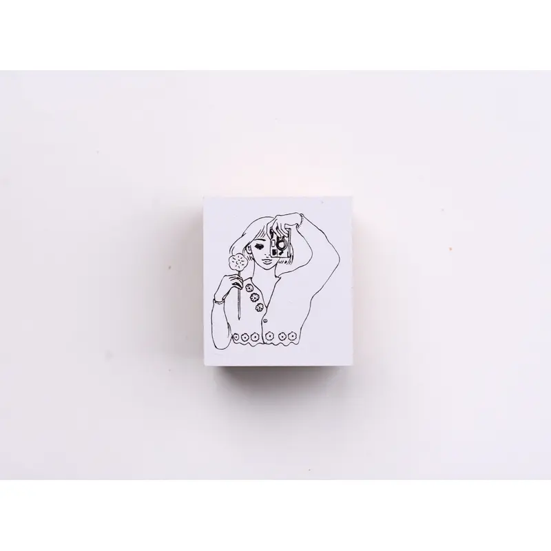 La Dolce Vita Rubber Stamp - Photography Flower Girl