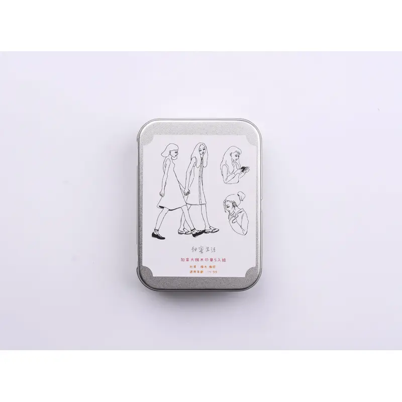 La Dolce Vita Rubber Stamp Set with Tin - You and Me