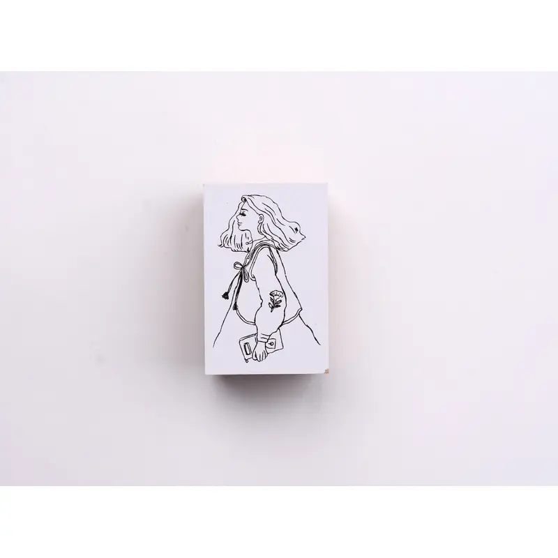 La Dolce Vita Rubber Stamp - Take a Trip with a Pocketbook