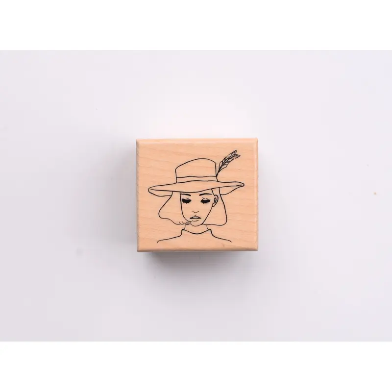 La Dolce Vita Rubber Stamp - Traveling Girl