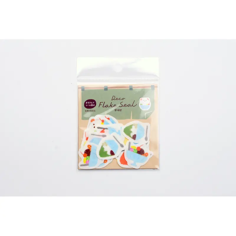 Furukawa Paper Deco Flake Sticker - Bear Shaved Ice
