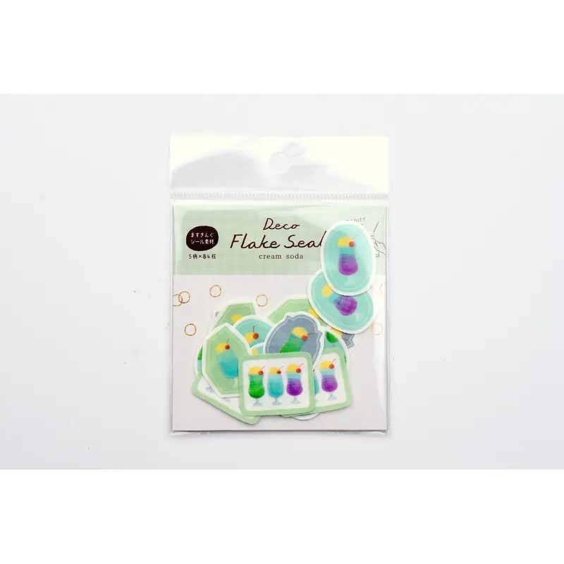 Furukawa Paper Deco Flake Sticker - Cream Soda