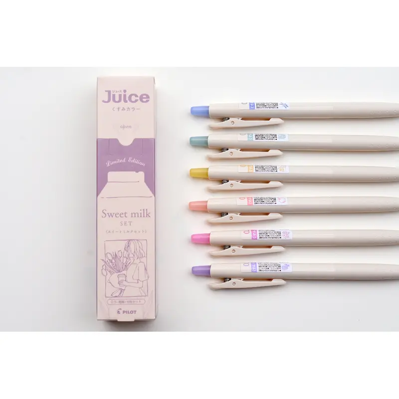 Pilot Juice Gel Pen - Sweet Milk Color  - Set of 6 - Limited Edition