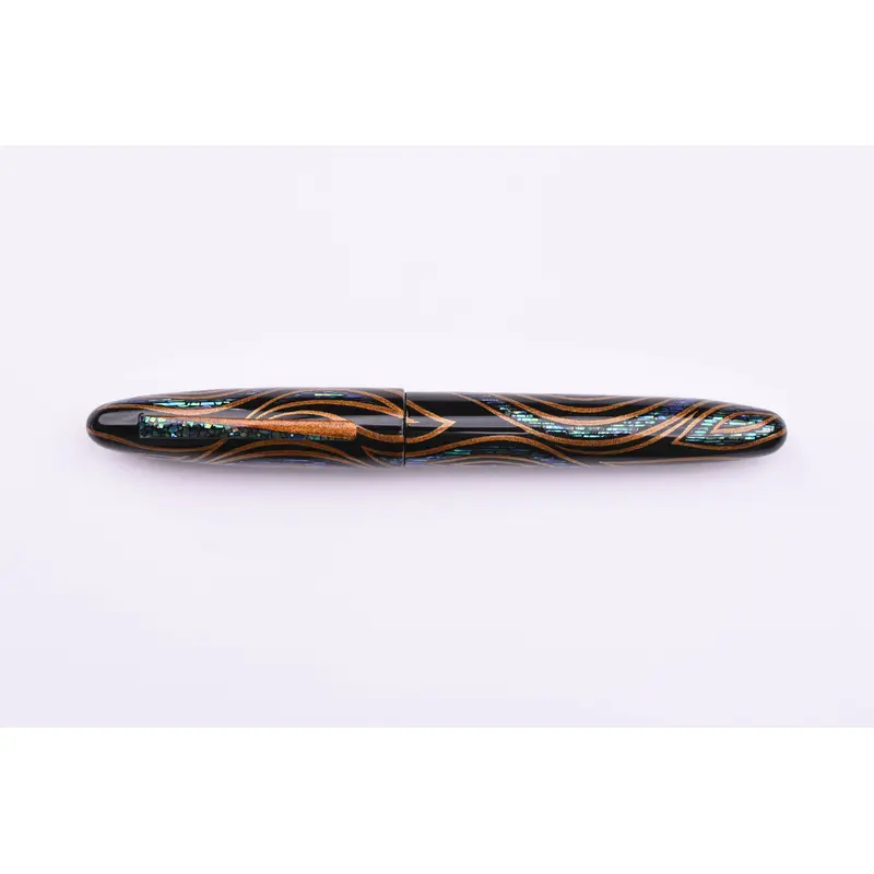 Taccia Miyabi Empress Fountain Pen - Fossils in the Sky - Sunset Peacock (Limited Edition)