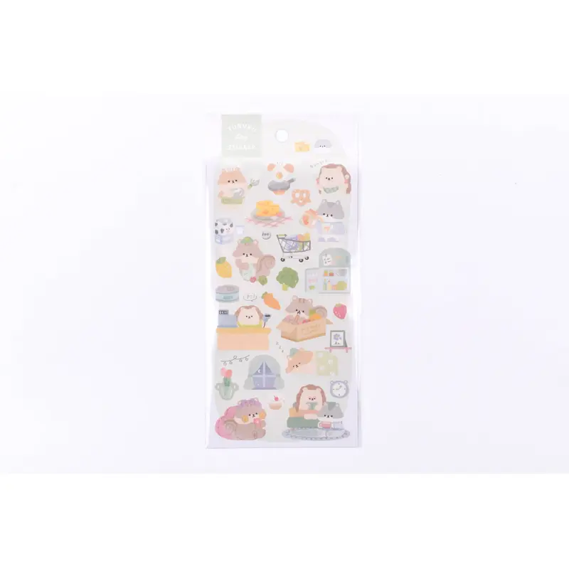 Yururu Day Sticker - Forest Animals