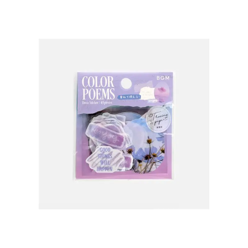 BGM Deco Sticker - Color Poems - Purple