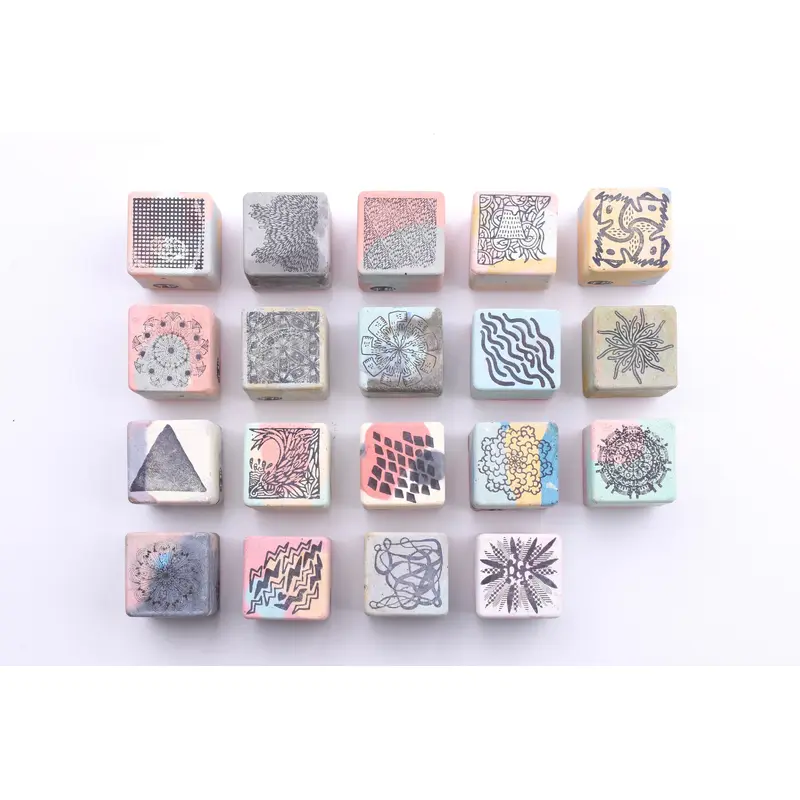 Dan Wei Industry - Cement Rubber Stamp - Abstract Patterns