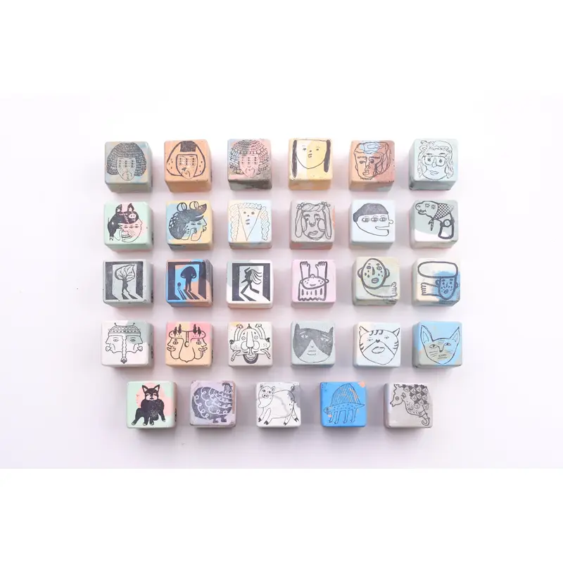 Dan Wei Industry - Cement Rubber Stamp - Characters