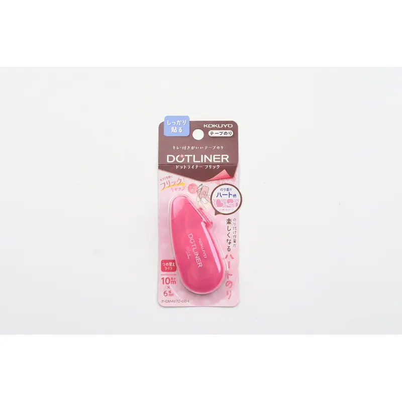 KOKUYO Dotliner Adhesive Tape Roller - Flick - Heart