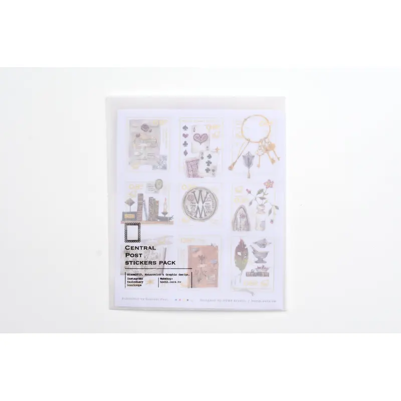 OURS x Hank - Desk of Botanist Stamp Stickers