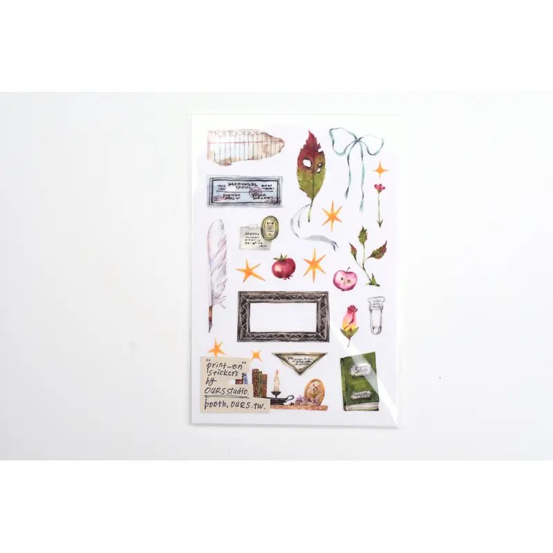 OURS x Hank - Desk of Botanist Transfer Sticker