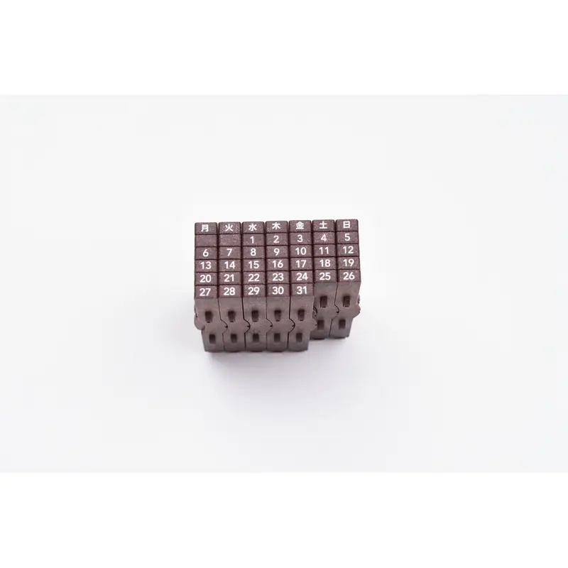 Shachihata Perpetual Calendar Stamp - Japanese