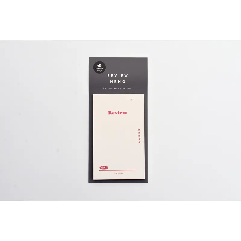 Suatelier - Sticky Memo - Review Memo