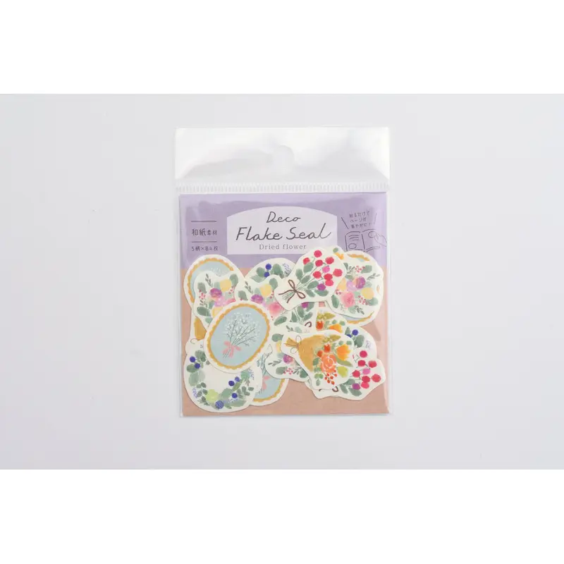 Furukawa Paper Deco Flake Sticker - Dried Flowers