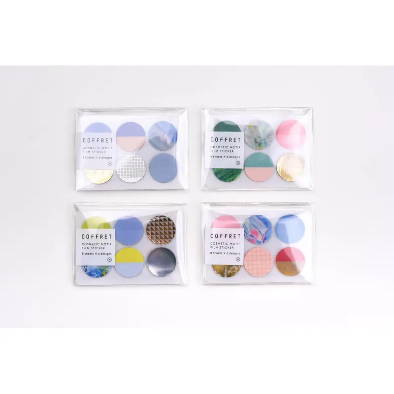 Hitotoki Coffret Cosmetic Motif Film Sticker - Circle