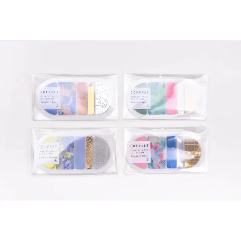 Hitotoki Coffret Cosmetic Motif Film Sticker - Round