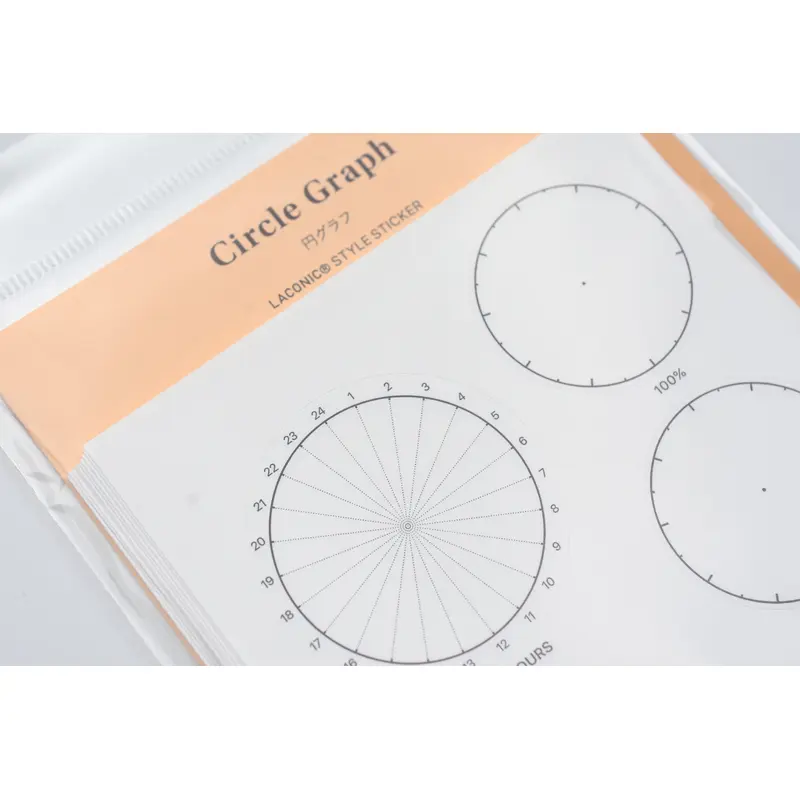 Laconic Style Sticker - Circle Graph