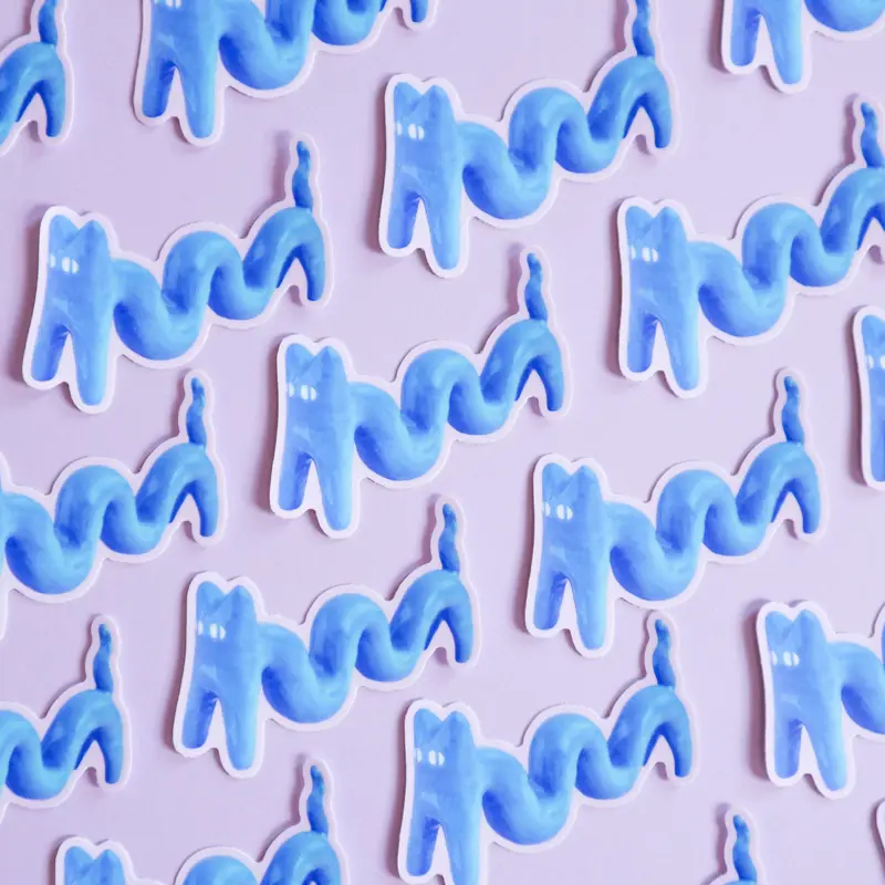 Radhia Rahman Wiggly Kuni Sticker