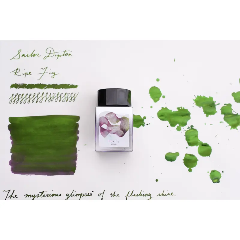 Sailor Dipton Sheening Ink - Ripe fig - 20mL Bottle