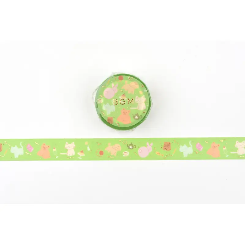 BGM Life Washi Tape - Foil Stamping - Animal Carnival