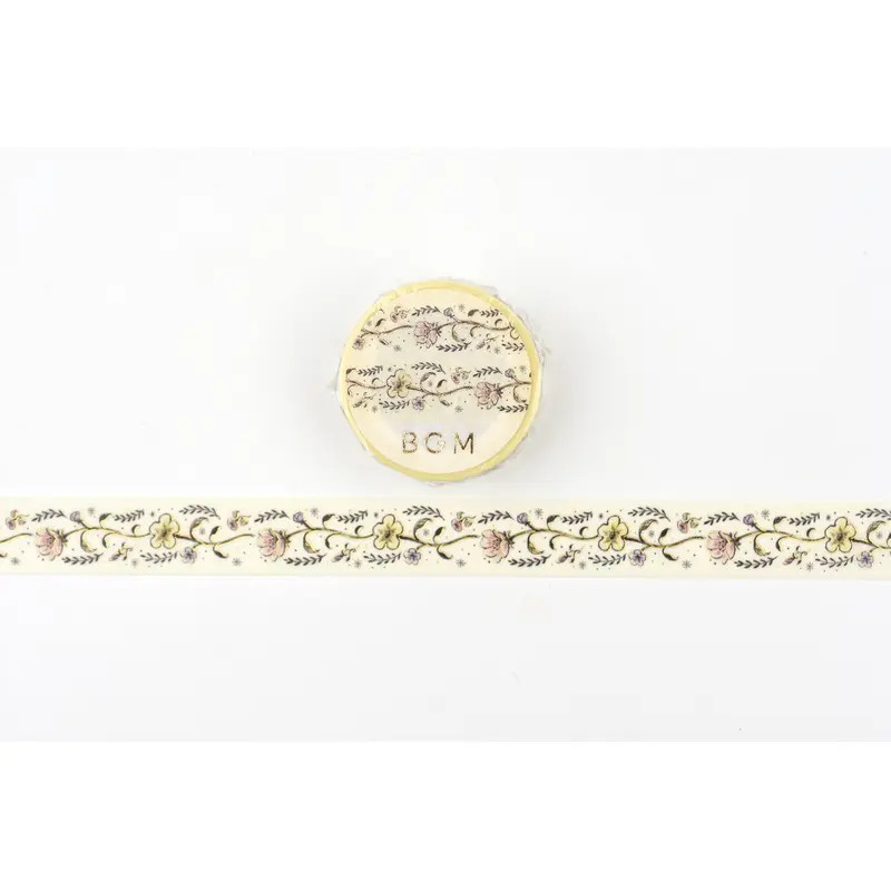 BGM Life Washi Tape - Foil Stamping - Flower Sketch