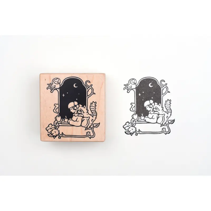 Stationery Zoo - Nocturnal Journaler Frame Stamp