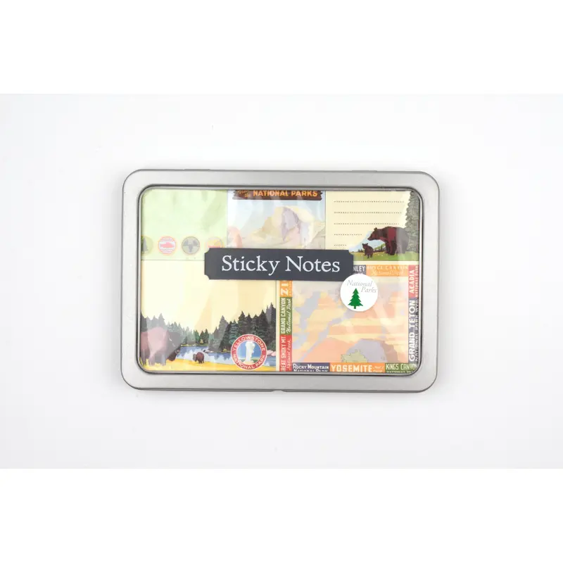 Cavallini - Sticky Notes Tin Set - National Parks