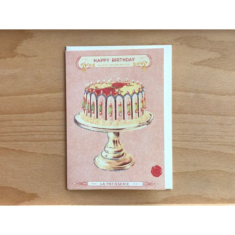 Happy Birthday Cake Greeting Card