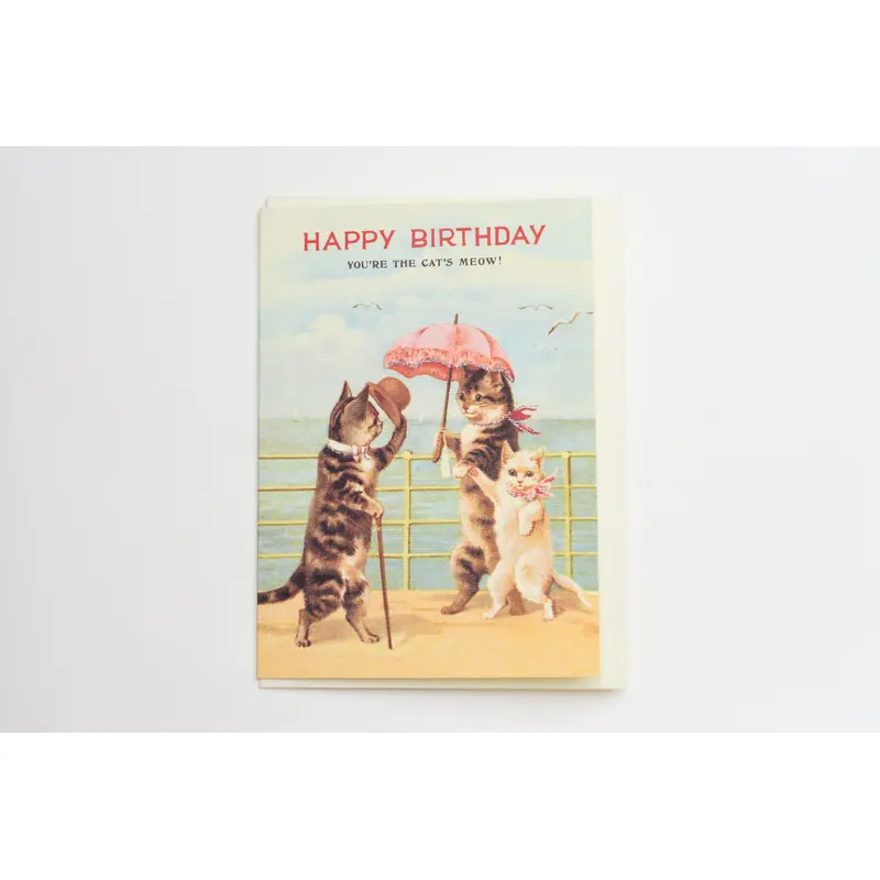 Happy Birthday Cat's Meow Greeting Card