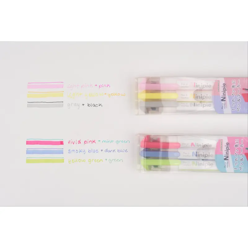Sun-Star Ninipie Pen and Marker - Set of 3