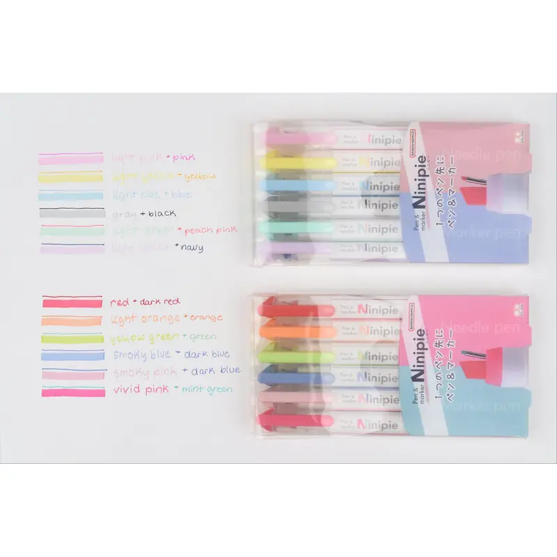 Sun-Star Ninipie Pen and Marker - Set of 6