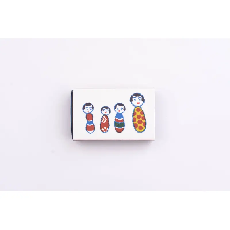 Classiky - Matchbox Small Flake Stickers - KOKESHI Doll