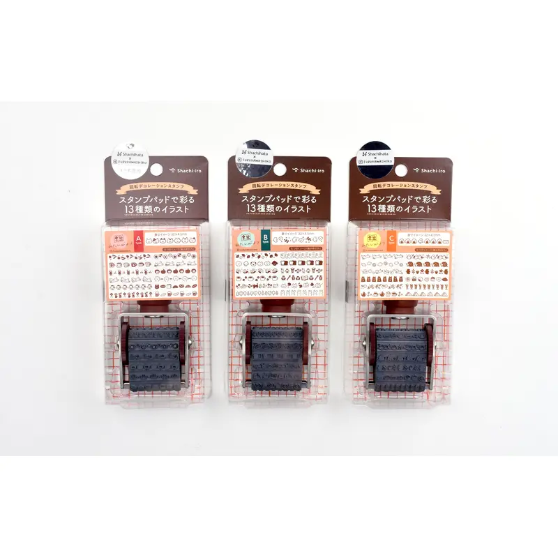 Furukawa Shiko x Shachihata Rotating Decorating Stamp