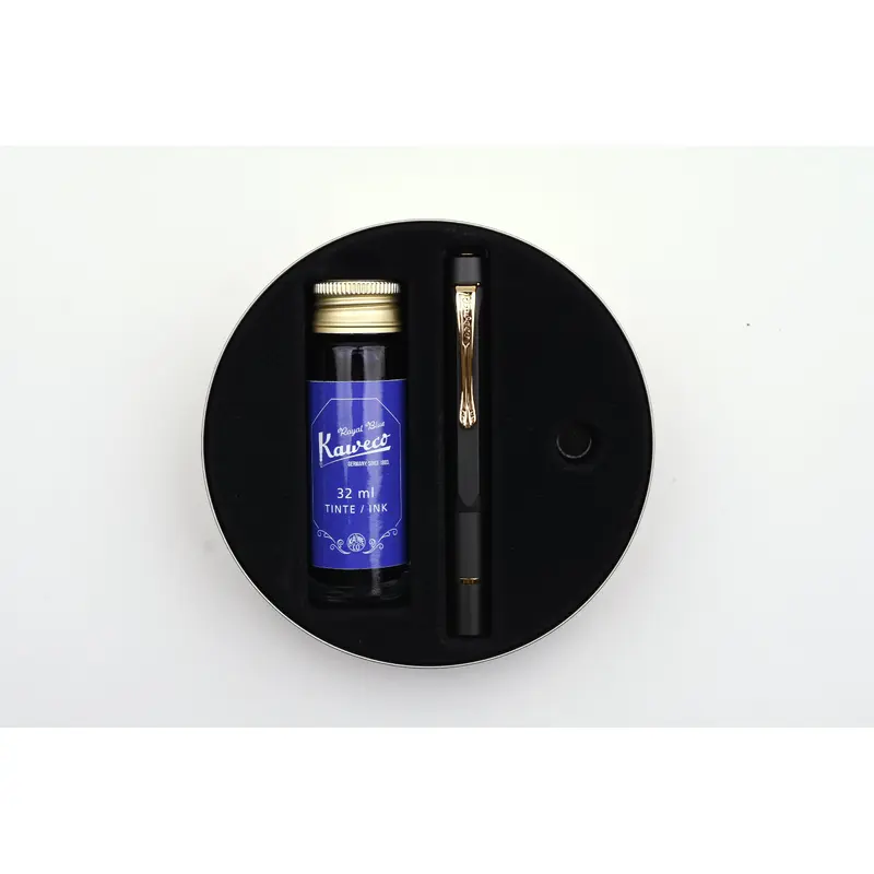 Kaweco PISTON AL Sport Fountain Pen - Starter Set - Black