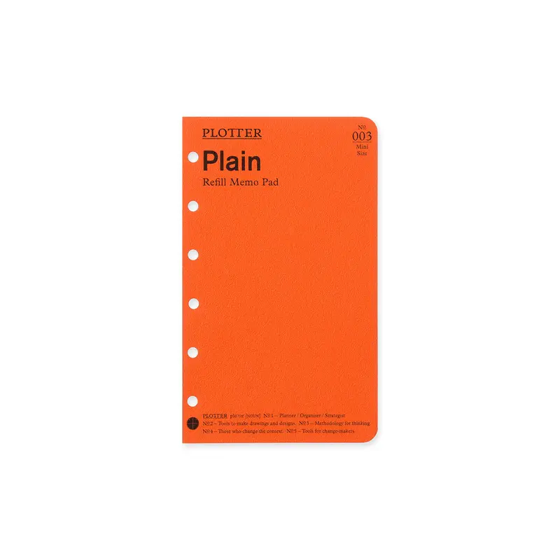 PLOTTER Refill Memo Pad - Mini Size