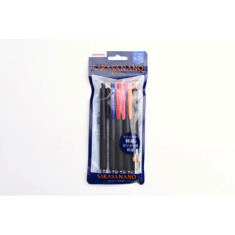 SARASA Nano - 0.38mm - Set of 5 - A