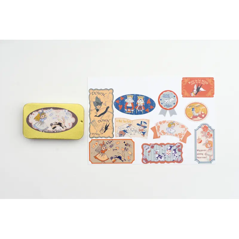 SEAL-DO Alice In Wonderland Flake Sticker With Tin Case - Fantasy Forever Alice