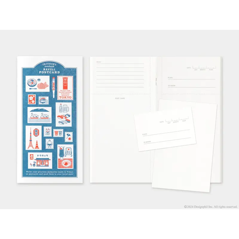 TRAVELER's Regular Size Refill - TOKYO Postcard - Limited Edition
