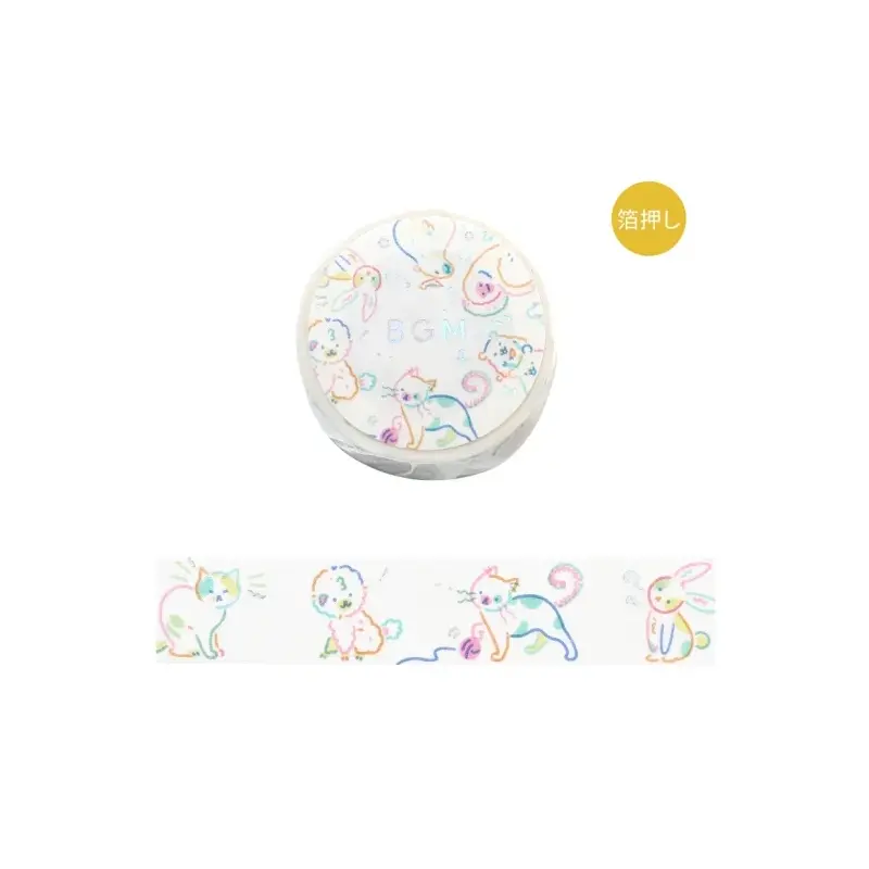 BGM Life Washi Tape - Color Zoo