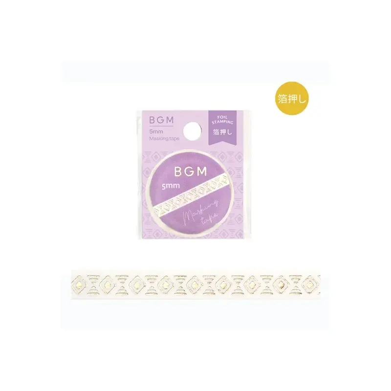 BGM Slim Washi Tape - Mystery Pattern