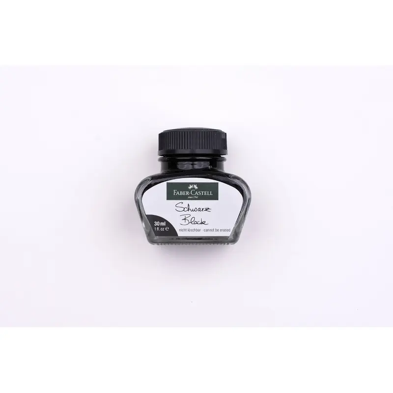 Faber-Castell - Fountain Pen Ink Bottles - Black - 30ml Bottle