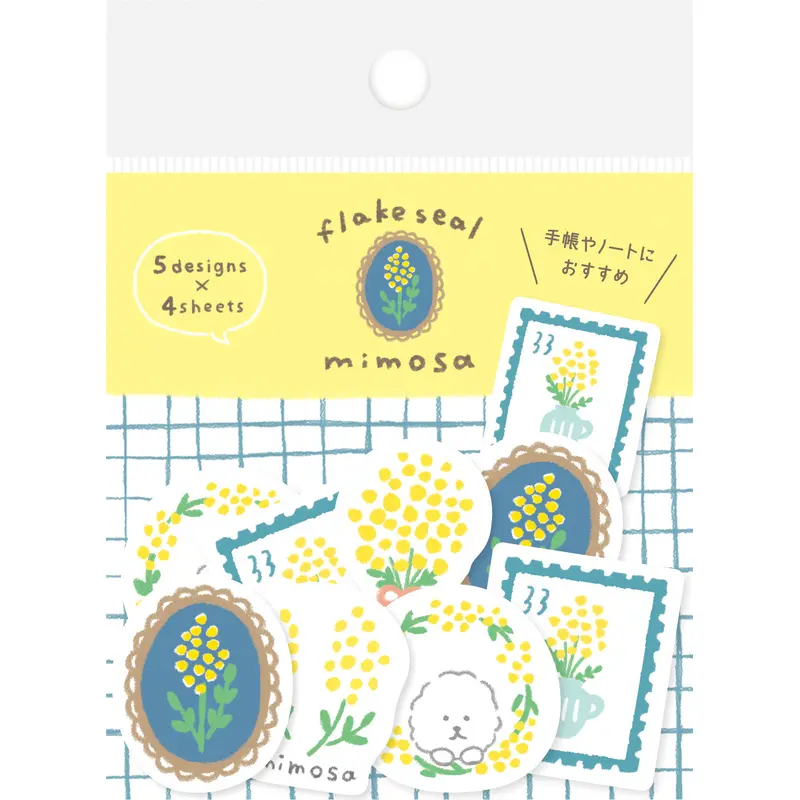 Furukawa Paper Flake Stickers - Fluffy Mimosa