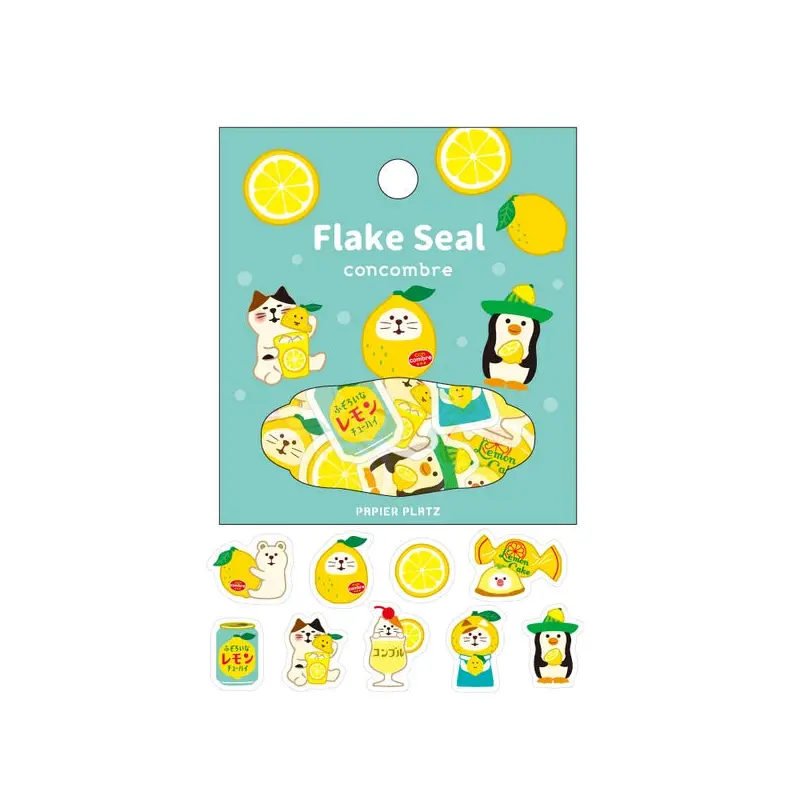 Papier Platz - Concombre Flake Stickers - Lemon