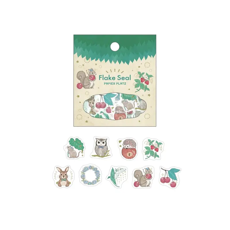 Papier Platz - Milina Flake Stickers - Love Forest