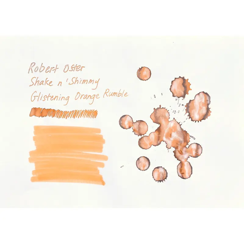 Robert Oster Signature Ink - Shake n' Shimmy - Glistening Orange Rumble - 50ml