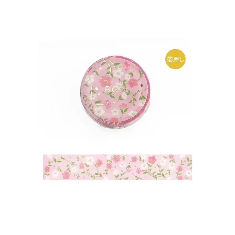 BGM Washi tape - Flower Pattern - Sakura
