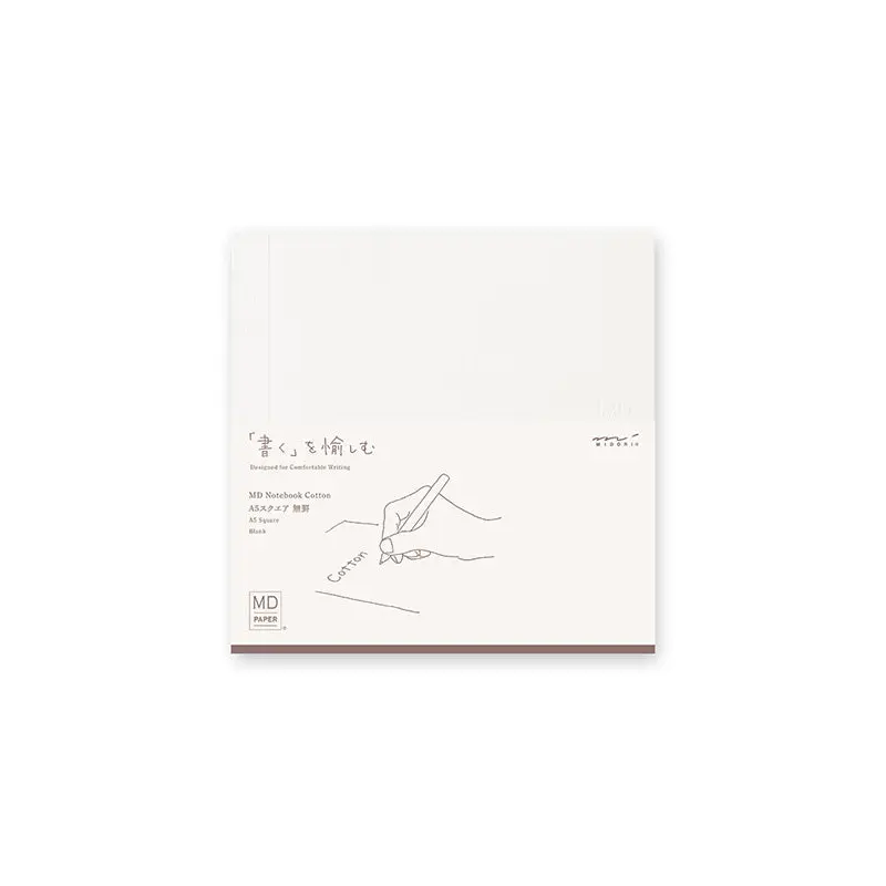 MD Notebook - A5 Square - Cotton Blank
