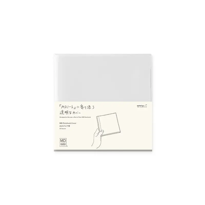 MD Notebook Cover - A5 Square - Clear